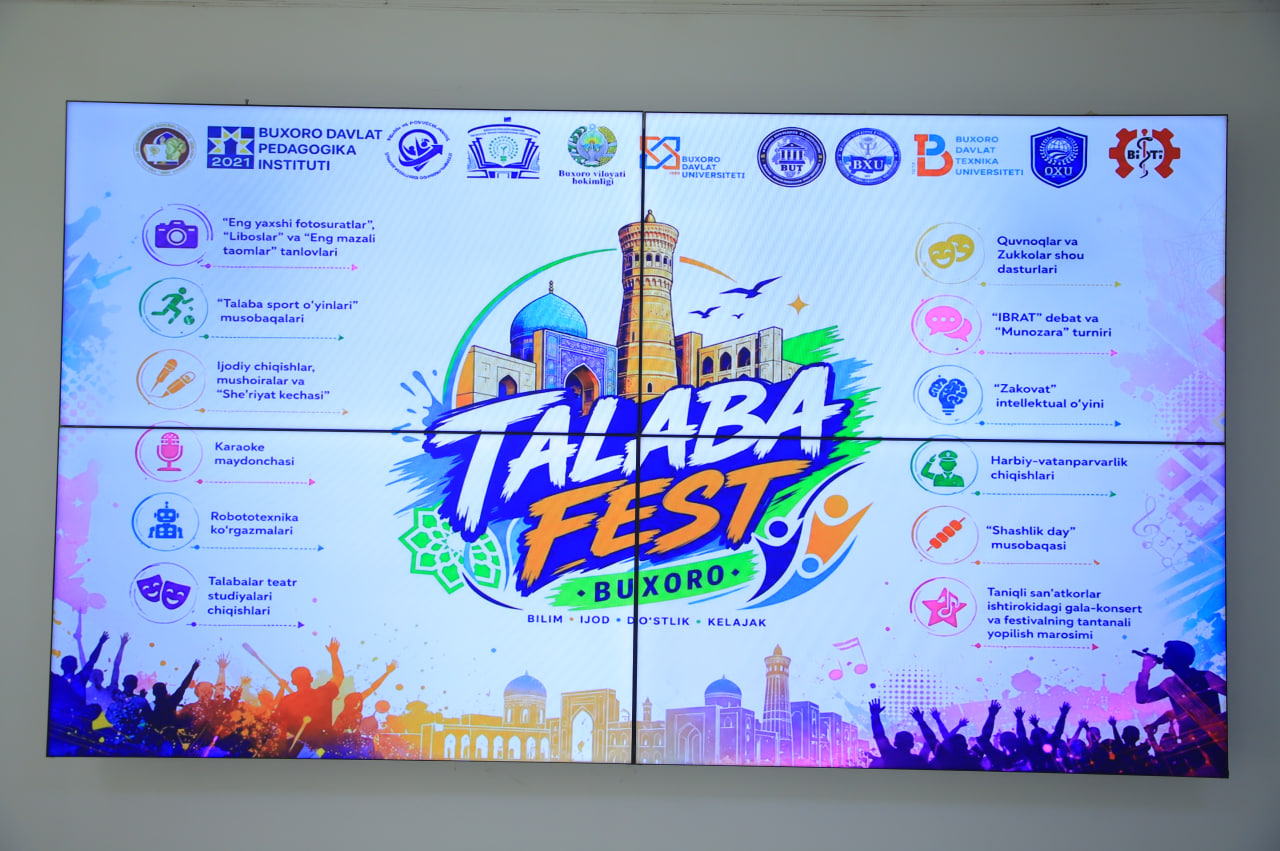 BUXDUDA “TALABA FEST” FESTIVALI YUQORI SAVIYADA BO‘LIB O‘TDI!